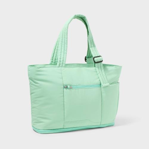 Puffer Expandable Weekender Bag - Open Story™ Sage Green: Travel Softside Carry on ( dirty )