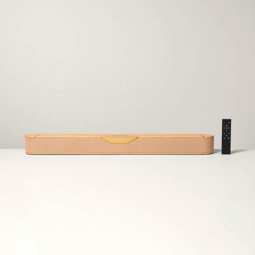 32 Wood & Brass Finish Dolby Digital Soundbar - Hearth & Hand™ with Magnolia