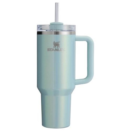 Stanley 40 Oz Stainless Steel H2.0 Flowstate Quencher Tumbler Blueberry Milk: Dishwasher-Safe, Portable Drinkware