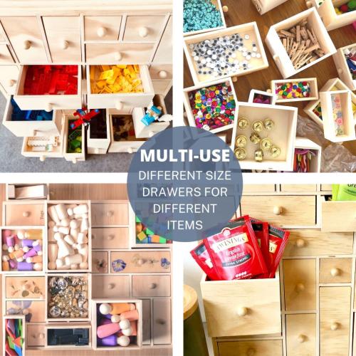Hyggehaus DIY Wooden Advent Calendar Apothecary Cabinet Craft Storage
