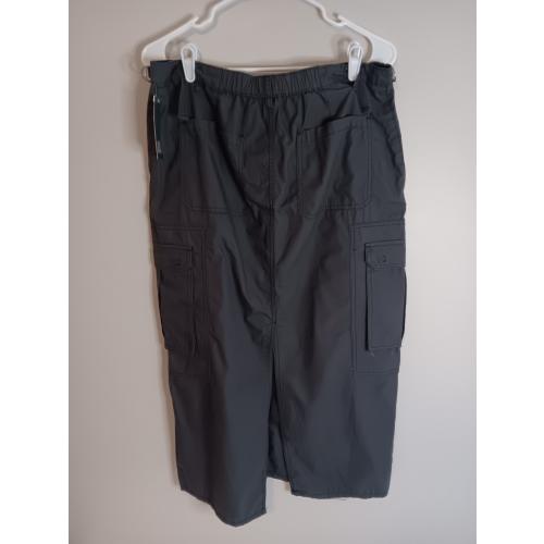 Size M Wild Fable Dark Gray Grunge Goth Cargo Maxi Skirt