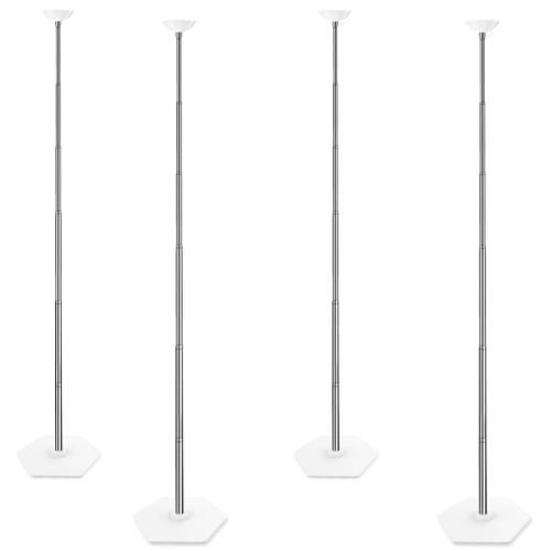 TEKXYZ Telescoping Balloon Stand Set of 4  1.5ft to 7ft Free Adjustable Metal Balloon Column Stand for Party Decorations