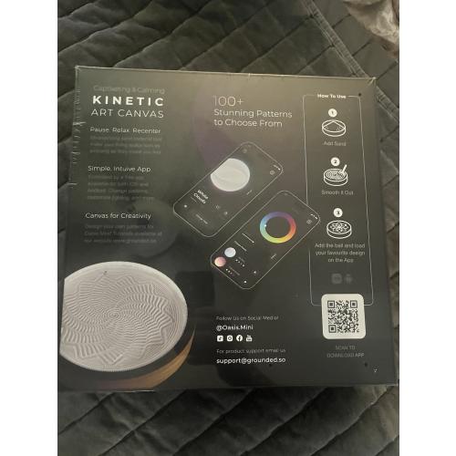 Oasis Mini Kinetic Art Canvas Zen Garden Desk Art NEW SEALED iOS Android