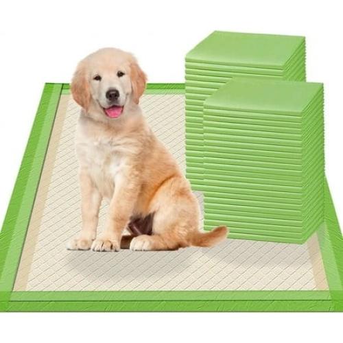Nomipaw Pee Pads for Dogs - 28 X 34 Inchs - 50 Count - ECO - Super Absorbent - Full Edge Wrapping Pad