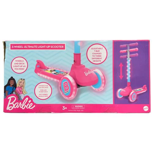 Licensed Kids Easy Balance Adjustable Light-up Three-Wheeled Kick Scooter