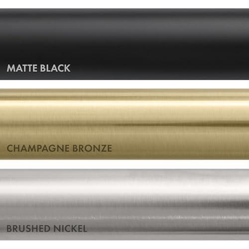Autograph Edition 20.5 in. Apollo Pull Down Spring Single Handle Kitchen Faucet in Matte Black and Champagne Bronze