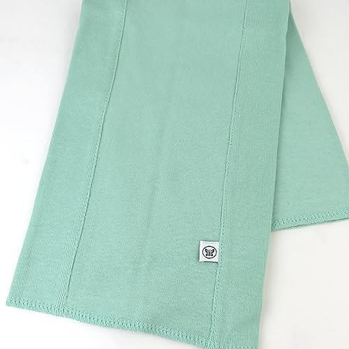 HonestBaby Organic Cotton Knit Burp Cloths Multipack, 10-Pack Rainbow Blues, One Size