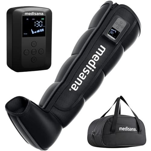 Medisana Leg Compression Massager, Cordless Air Pressure Boot with Multi-Customize Modes, Intensities & Timer, Rechargeable Leg Compression System for