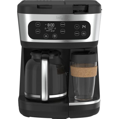 Bella PRO - MultiBrew 12-Cup Drip & Single-Serve Coffee Maker - Stainless Steel