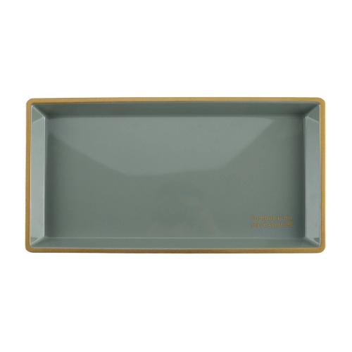 Cook with Color Rectangular Football Is on Serve Yourself Platter Sage/Gold