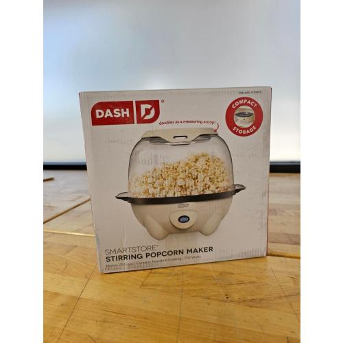 DASH SmartStore Deluxe Stirring Popcorn Maker Hot Oil Electric Popcorn Machine
