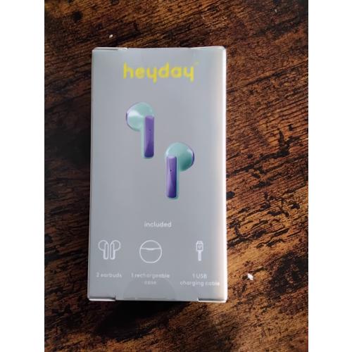 Heyday True Wireless Earbuds W/ Rechargeable Case-Spring Teal