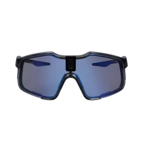 Chamelo - Falcon - Sports Smart Glasses with Electrochromic Auto Tint - Obsidian Frame | Alpha Blue Lenses