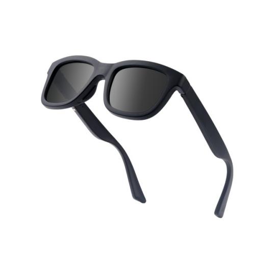 Men's CHAMELO EYEWEAR Dusk Lite Polarized Sunglasses Matte Black/Smoke