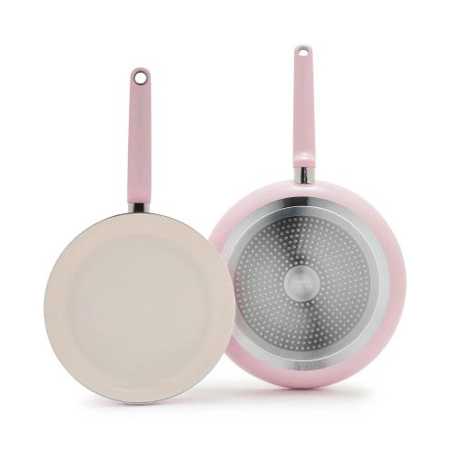 GreenPan Rio Advanced 2pc (10 and 12) Ceramic Nonstick Fry Pan Set Pink