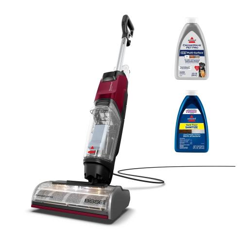 BISSELL CrossWave EdgeFind Pet Hair Pick-up Floor Cleaner 4223 25' 10.5 Cleaning Path Red