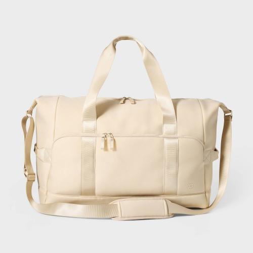 Faux Neoprene Weekender Bag - All in Motion™ - Cream
