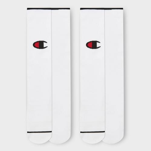Champion Performance Soccer Socks 2pk - White S
