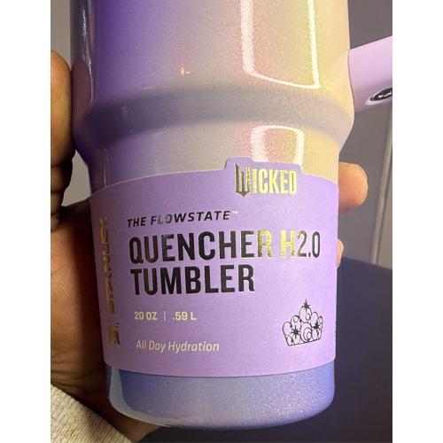 X Stanley X Wicked for Good FlowState Quencher Tumbler 20 Oz Glinda
