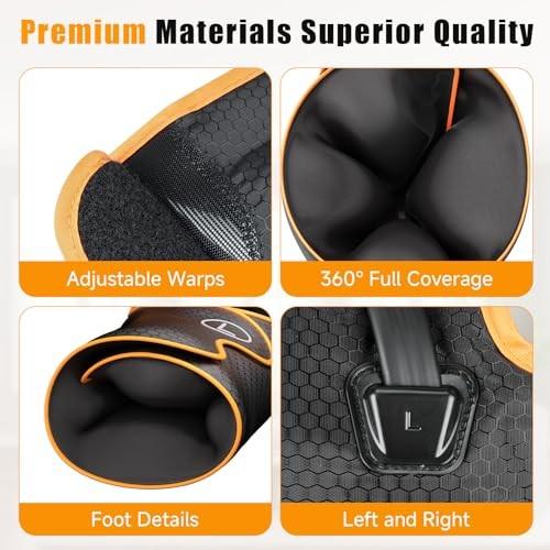 Banspol Leg Massager with Heat and Compression, Foot and Calf Massager for Circulation and Pain Relief, Compression Boots with Handheld Controller, 6