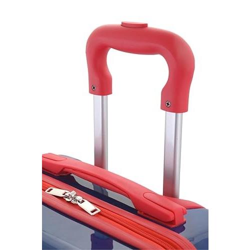 Fast Forward Marvel Spiderman 20  Hardshell Luggage - Cute & Durable Hard-side Suitcase for Travel with Spinner Wheels 20 X12 X8