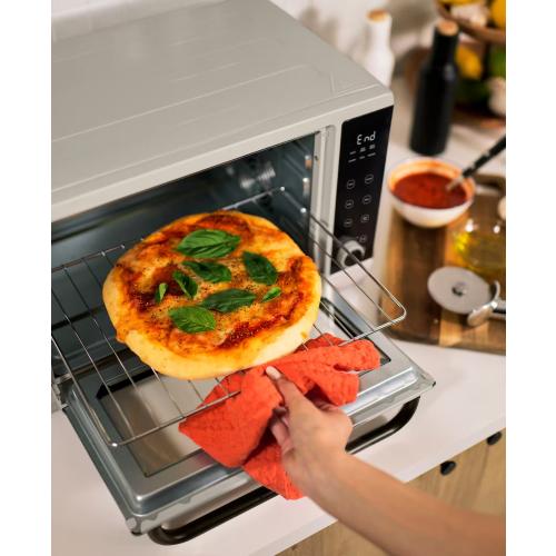 Bella PRO - 6-Slice Air Fryer Toaster Oven (0.88 Cu. Ft.) - Oatmilk