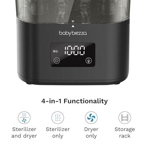Baby Brezza SuperQuick 10 Minute Sterilizer Dryer Device Plastic: Silicone, Stainless Steel