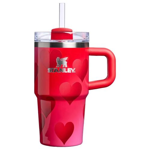 Stanley 20 Oz Stainless Steel H2.0 Flowstate Quencher Tumbler Rouge Heart Gradient