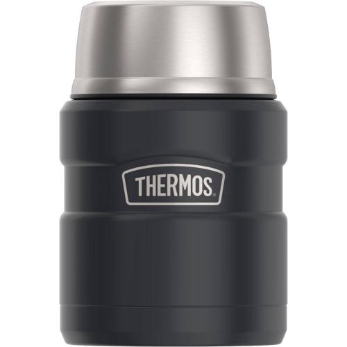 Thermos 16oz Stainless Steel Food Food Storage Jar with Spoon - Black