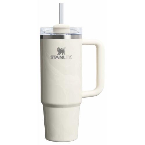 Stanley 30 Oz Stainless Steel H2.0 Flowstate Quencher Tumbler Calcite Calacatta