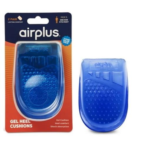 Airplus Gel Heel Cushion Insole for Men  2 Pair  1 Size
