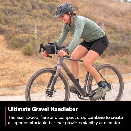 REDSHIFT Kitchen Sink Low Flare Handlebar Without Loop for Road, Gravel, Touring, and Commuter Bikes, Aluminum Drop Bar, 31.8mm Clamp, with 20mm of Ri