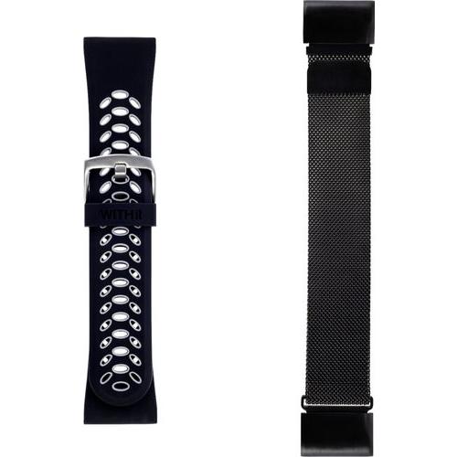 WITHit Garmin Fenix 5/5 Plus/6 51mm Sport Silicone/Stainless Steel Mesh Band 2 Pack WITHit GameStop | WITHit | GameStop