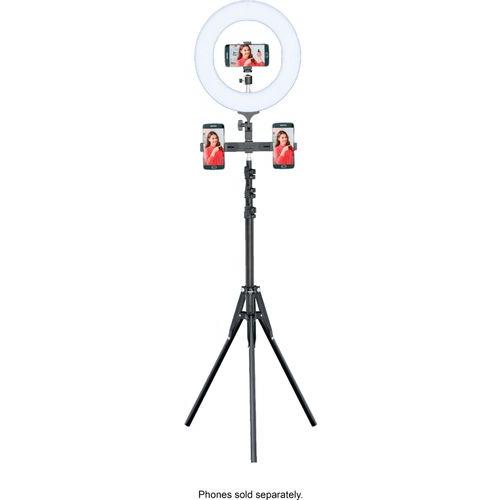 Sunpak - Ultimate Vlogging Kit with BOYA Cardioid Microphone for Smartphones and Cameras - Black