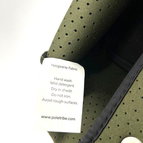 Pole Tribe Green camo Neoprene Tote   Wristlet Handbag Women's Lightweight Durable