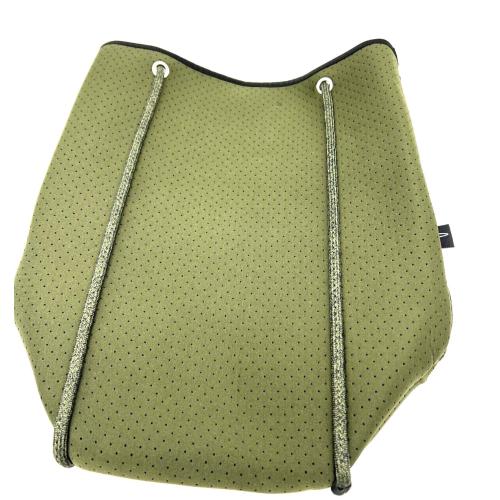 Pole Tribe Green camo Neoprene Tote   Wristlet Handbag Women's Lightweight Durable