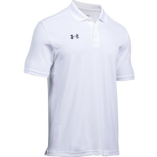 size M/MD. Under Armour Men's Team Armour Polo 1287622 White Medium