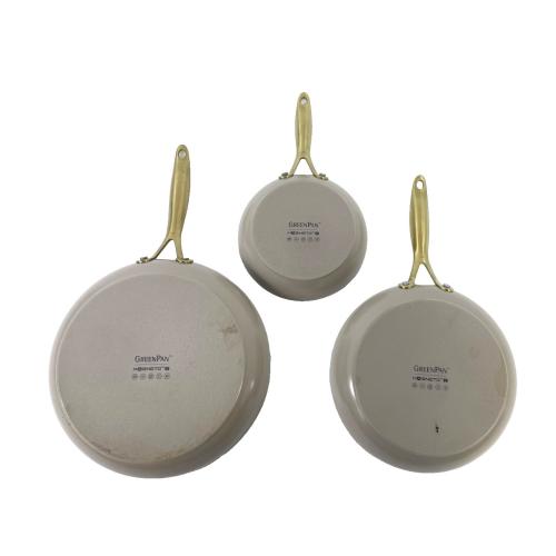 GreenPan Jewel Pro 11-Piece Cookware Set Hard Anodized Nonstick Taupe - CLEAN