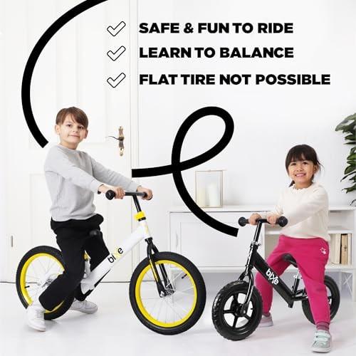 Bixe Balance Bike - 30.5 Cm (12) Training Bikes for Kids and Toddlers - 1.8kg (4lbs) Kids' Balance Bike - Children Ages 3, 4, 5 - No Pedal Push Bicyc