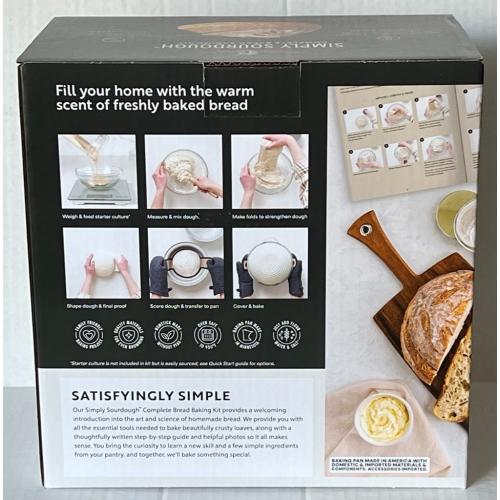 Nordic Ware Simply Sourdough Starter Kit for Homemade Bread - 1954989 - NEW