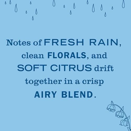 Mrs. Meyer's Clean Day Scented Oil Refills, Rain Water, White, Contains 2 .67 Fl Oz Refills