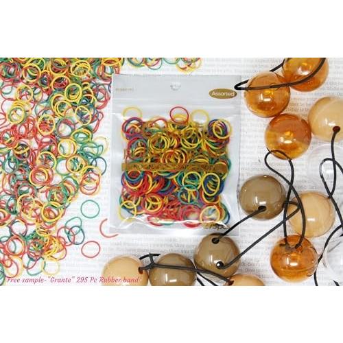 KOKO - Priemum 8 Pcs X-LARGE Bubble Ball Hair Ties. Elastics Ties 32mm Ball Bubble Ponytail Holders. Colorful Elastic Accessories for Baby Kids Childr