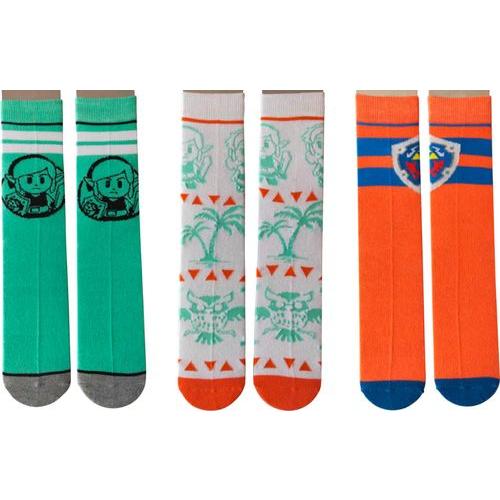 Legend of Zelda Link S Awakening Casual Crew Socks 3 Pack [Bioworld]