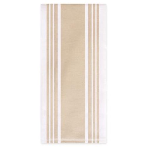 All-Clad Striped Dual Kitchen Towel in Cappuccino 3 PACK