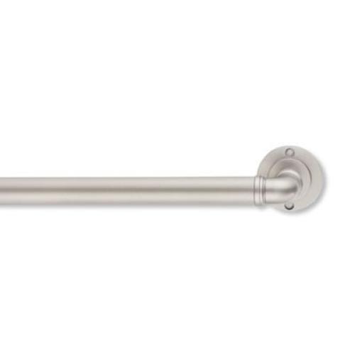 Cambria Blockout 36 to 72-Inch Industrial Plate 1 Diameter Single Rod Set in Silver