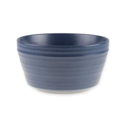Color blue Gibson - Bee and Willow Milbrook 6 Piece 6 Inch Stoneware Cereal Bowl Set Speckle - Blue