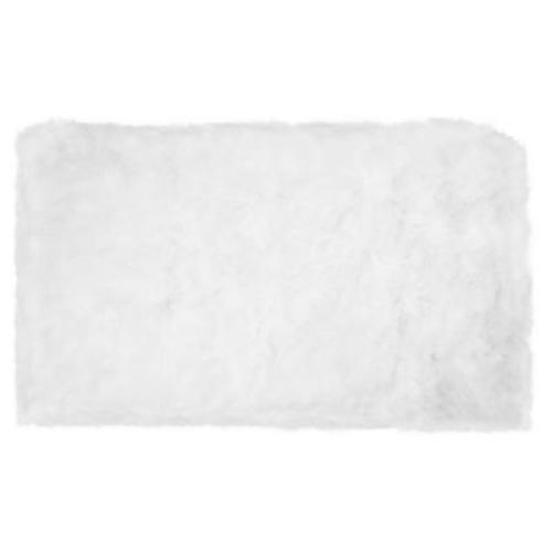 Home Dynamix Faux Fur 2-Foot 6-Inch X 3-Foot 11-Inch Accent Rug in White