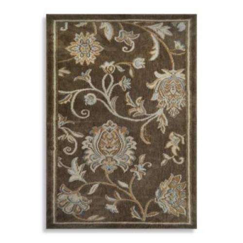 Home Dynamix Westwood Floral 1'6 X 2'6 Accent Rug in Taupe