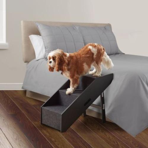 Pawslife Deluxe Collapsible Pet Step/Ramp in Black