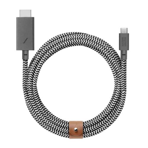 Native Union Belt Cable USB-C to Hdmi 3m Zebra